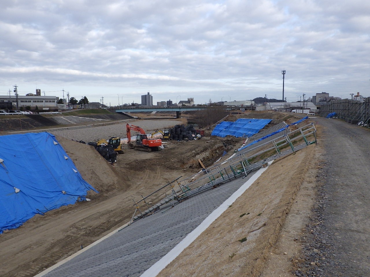 緊急防災対策河川工事