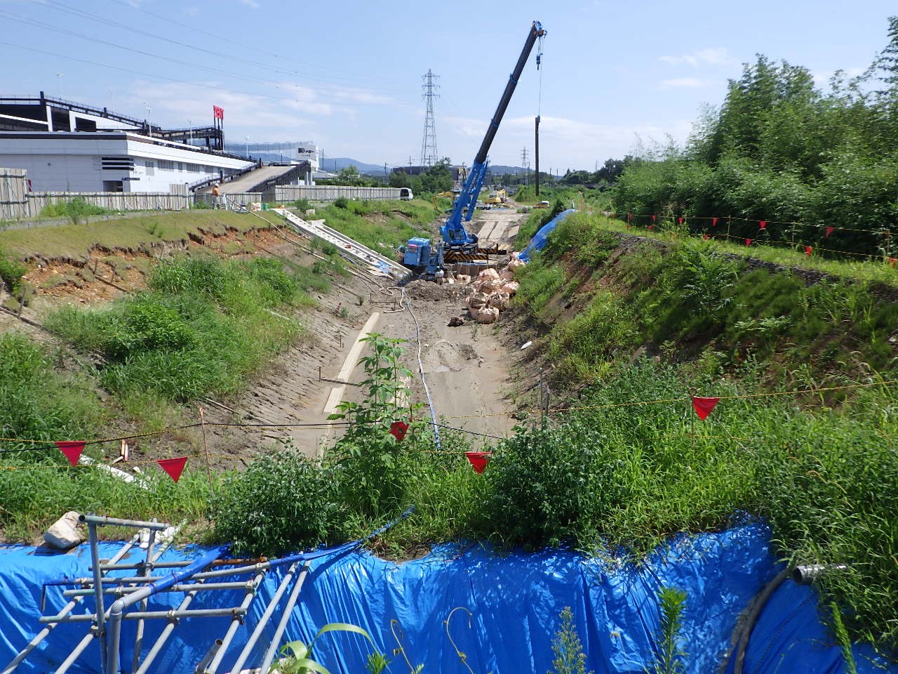 緊急防災対策河川工事