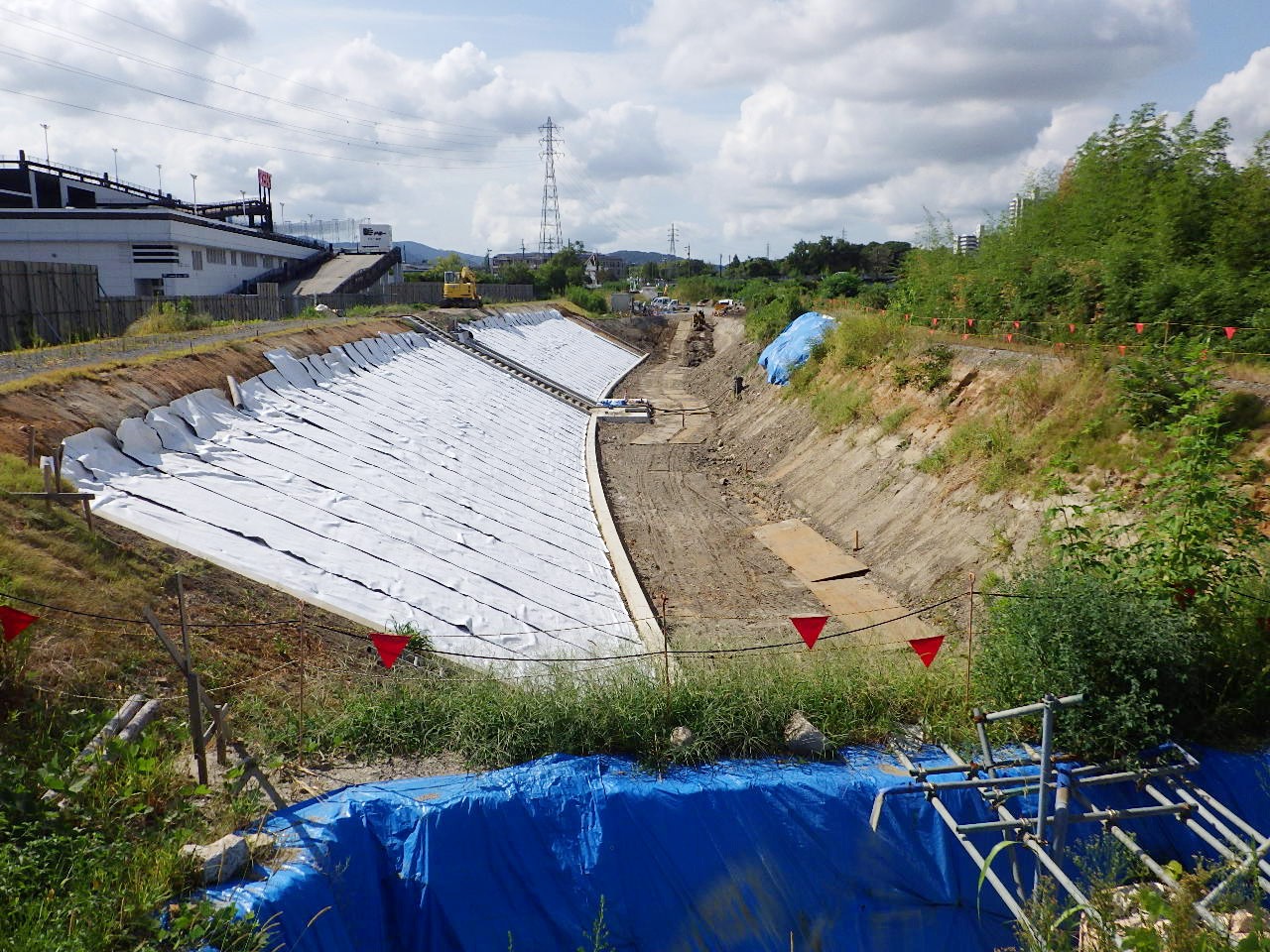 緊急防災対策河川工事